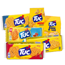 LU Tuc crackers, bakerolls of minibites